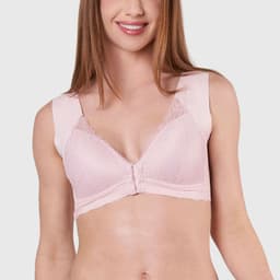 Sosten Seamless Broche Delantero Corte Laser 3915 Rosado M