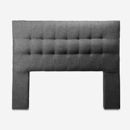 Respaldo King Lino Gris Oscuro Cp Alice