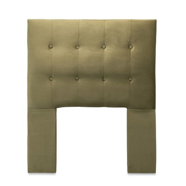 Respaldo King Felpa Verde Oliva Cp Seve Verde Olivo