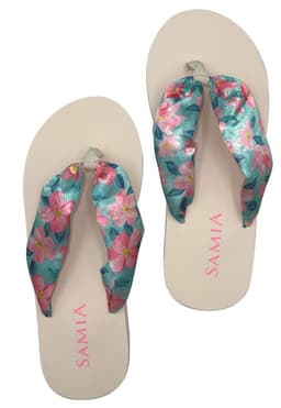 Sandalias mujer estampado flores Rosado 39