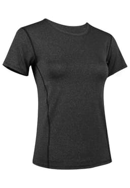 Polera deportiva basica negra Negro M