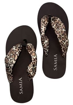 Sandalias mujer estampado leopardo Cafe 36