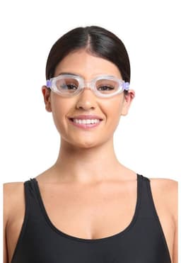 Lente para natacion con correa de silicona morado
