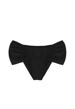 Bikini calzon con laterales drapeados negro M