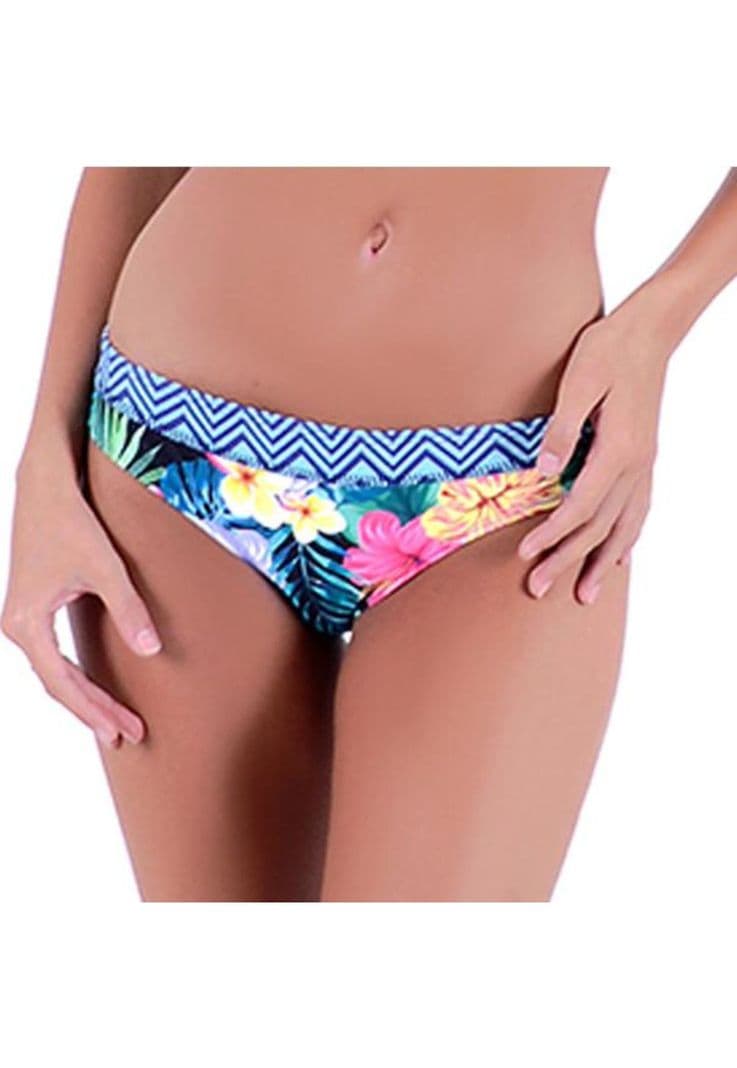 Calzon bikini con pinza estampado verde Diseno 1 14