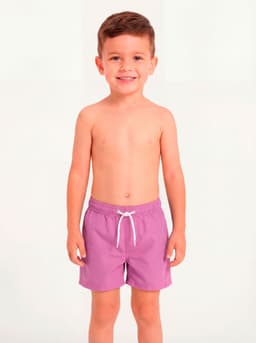 Traje de bano morado short nino 2