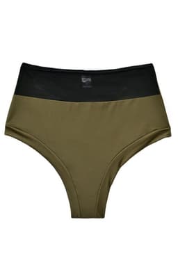 Bikini calzon pin up con transparencia color verde M