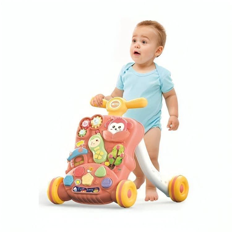 Caminador para bebe rosado
