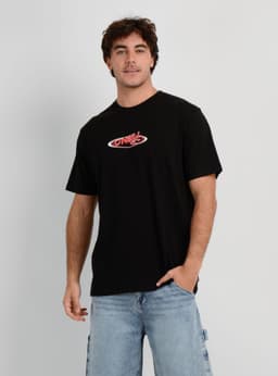 POLERA MANGA CORTA BOARD 90'S NEGRO XL