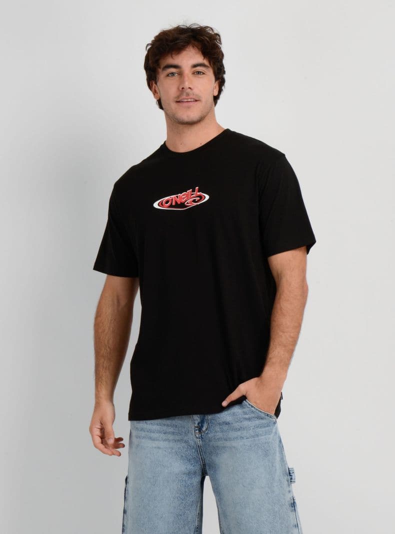 POLERA MANGA CORTA BOARD 90'S NEGRO L