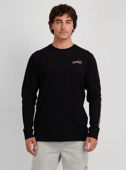 POLERA MANGA LARGA ESSENTIAL 90'S NEGRO XL