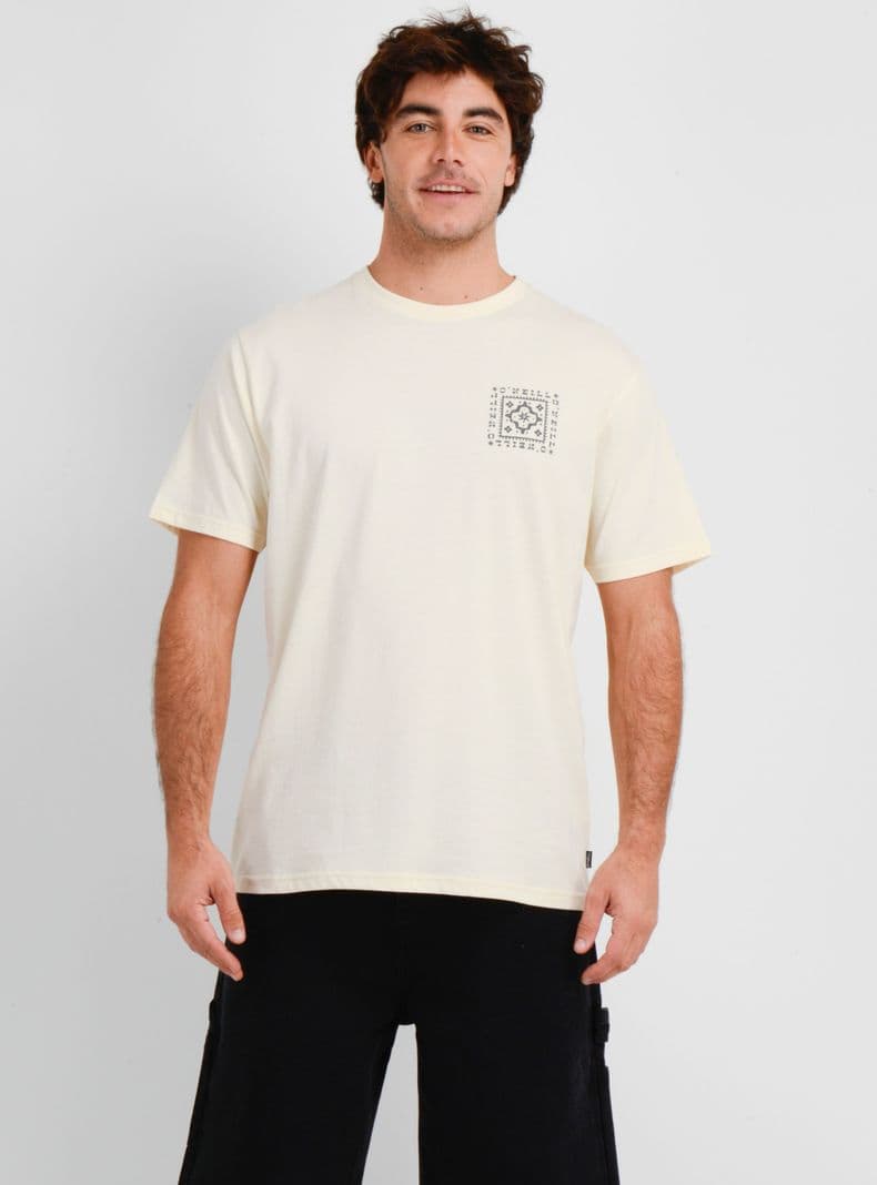 POLERA MANGA CORTA TILE BEIGE CLARO M