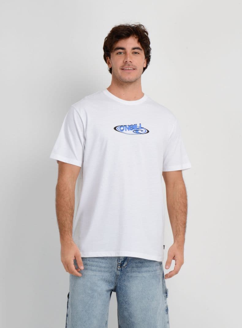 POLERA MANGA CORTA BOARD 90'S BLANCO M