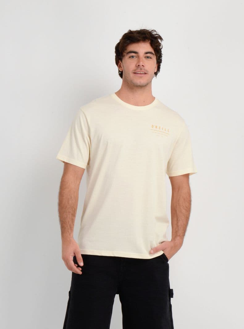 POLERA MANGA CORTA SURF SESH BEIGE CLARO M