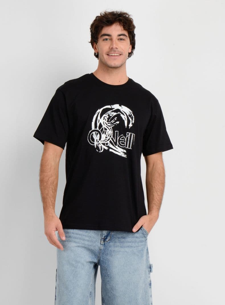 POLERA MANGA CORTA OG CIRCLE SURFER NEGRO S