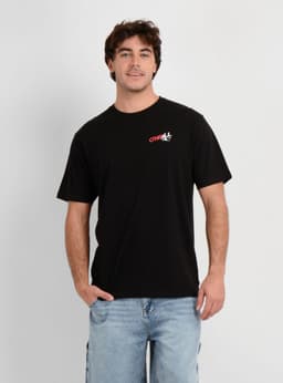 POLERA MANGA CORTA ART 90'S NEGRO M