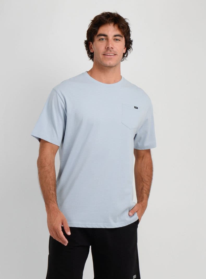POLERA MANGA CORTA EAST CLIFF II AZUL CLARO L