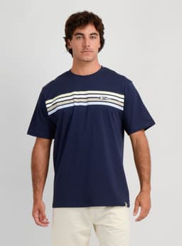 POLERA MANGA CORTA OG STRIPE AZUL OSCURO S