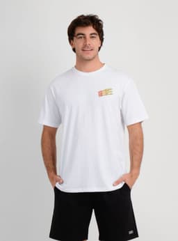 POLERA MANGA CORTA CIRCLE FREAK BLANCO L