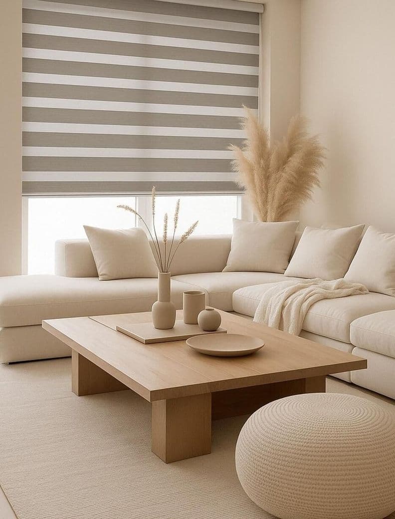 Cortina Roller Duo Blackout Perla 180x240 Blanco