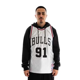Polera Nba Dennis R Bulls 97-98 Hc 75Th Anniversary Mitchell And Ness Blanco L