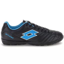 Zapato Baby Futbol Nino Lotto Stadio 705 TF JR Negro/Celeste 26