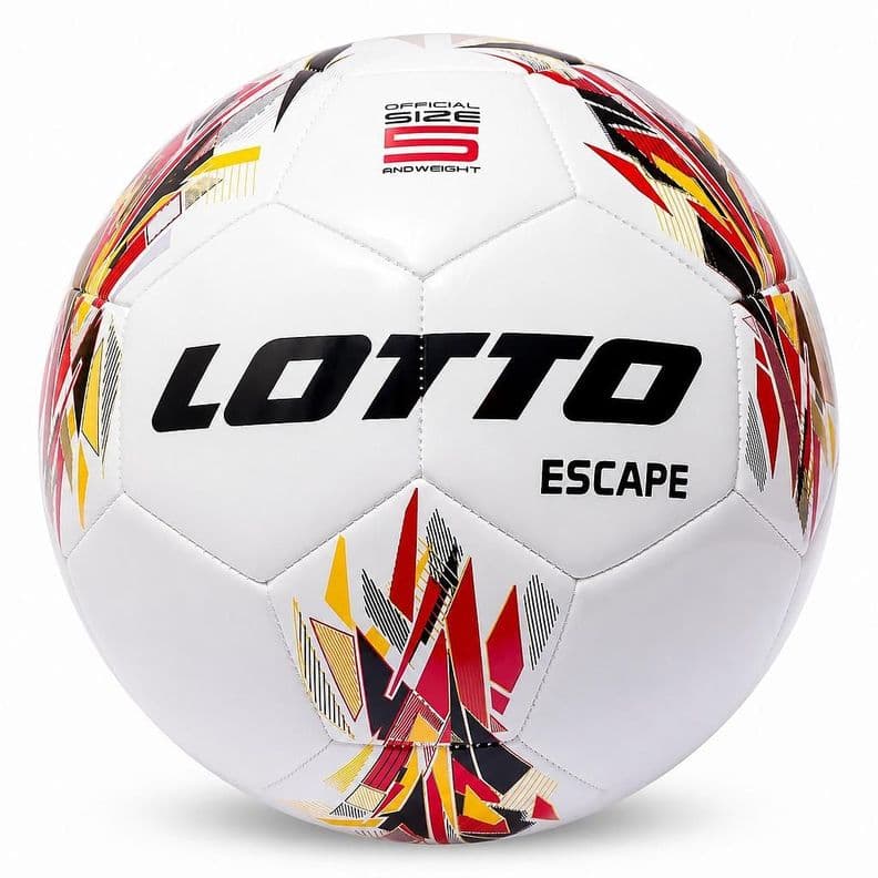 Balon de Futbol N5 Lotto ESCAPE Blanco Rojo 5