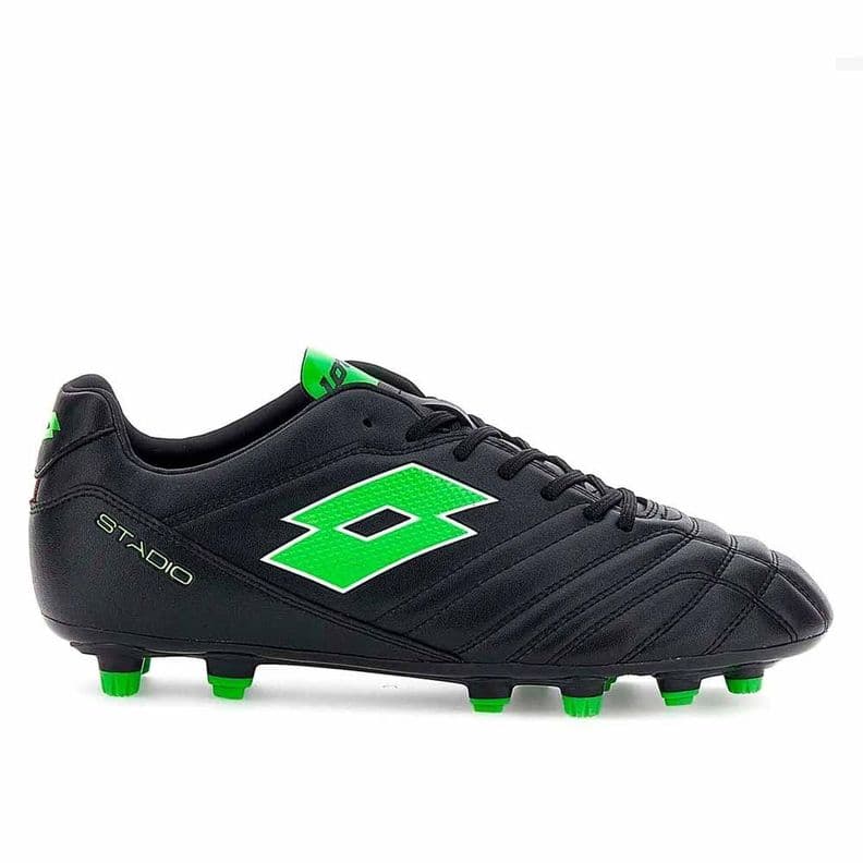Zapato Futbol Hombre Lotto Stadio 705 FG Negro/Verde 42