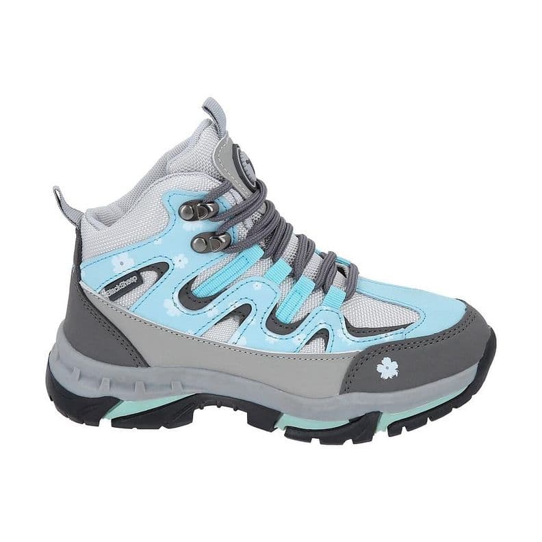 Zapato Outdoor Infantil Alto Gris Celeste Copahue Blacksheep 28