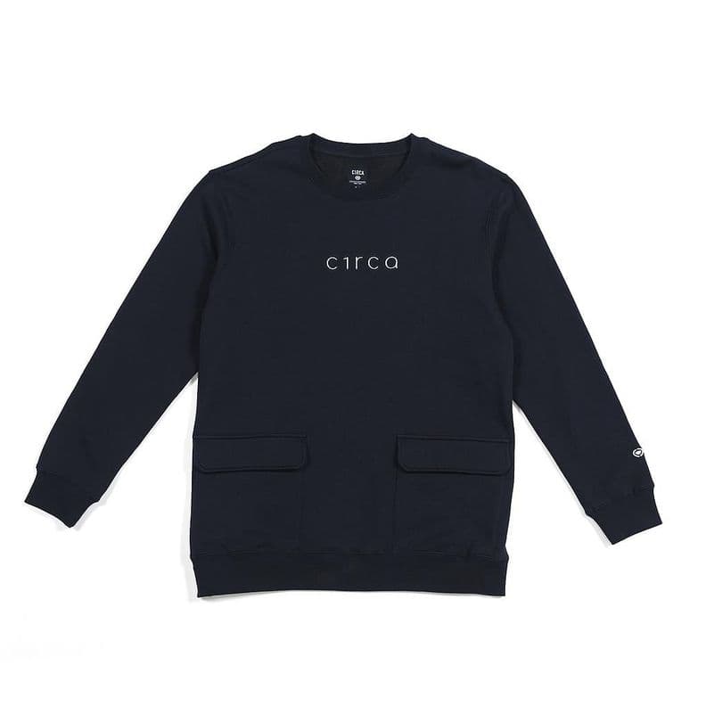 Poleron CIRCA Lower Crew Oversize Negro XL