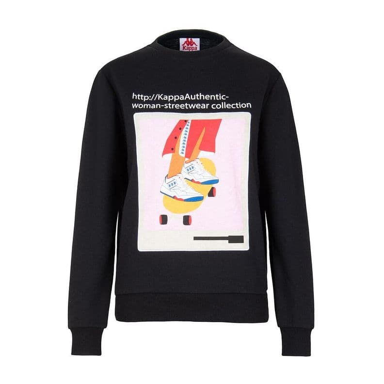 Poleron De Mujer Kappa Link Collection Negro L
