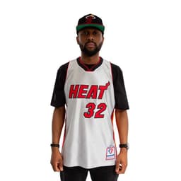 Camiseta Nba Shaquille O'Neal Heat Mitchell & Ness 05-06 HC Blanco XL