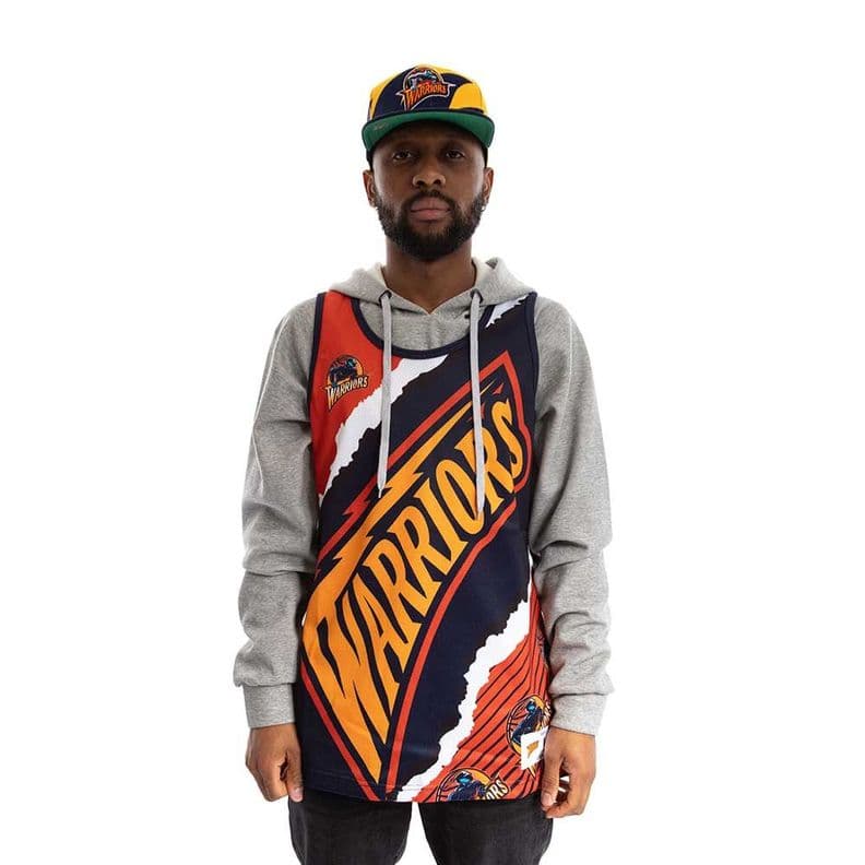 Polera Warriors Jumbotron 2.0 Mitchell And Ness Negro L