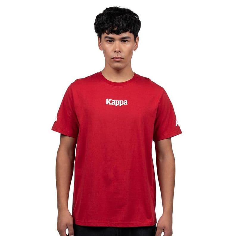 Polera Hombre Kappa Rojo Pure Logo Omini L