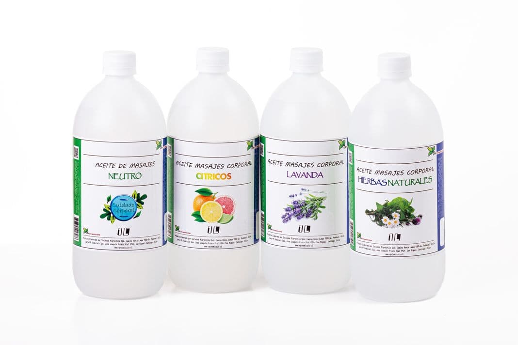 Aceite De Masajes Pack De 4 Fragancias - 4 Litros