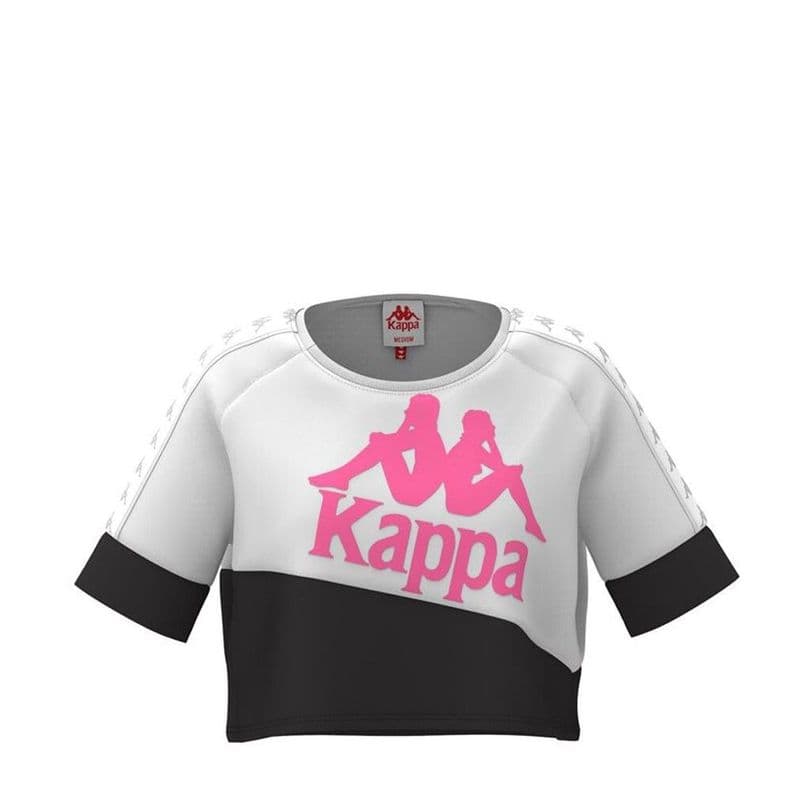 Polera Crop 222 Banda Balimnos Women White Black Grey Blanco XL