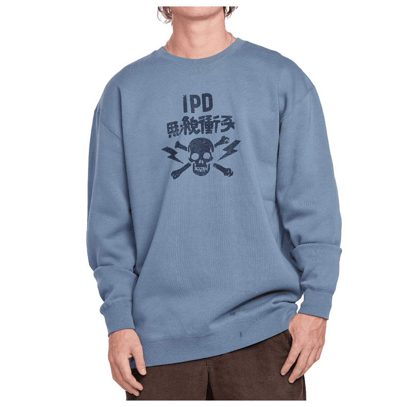 Poleron Crew Neck IPD Strummer Smoke Blue Azul M