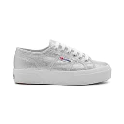 Zapatilla Superga Women 2740 Platform Lame Grey Silver Gris 37