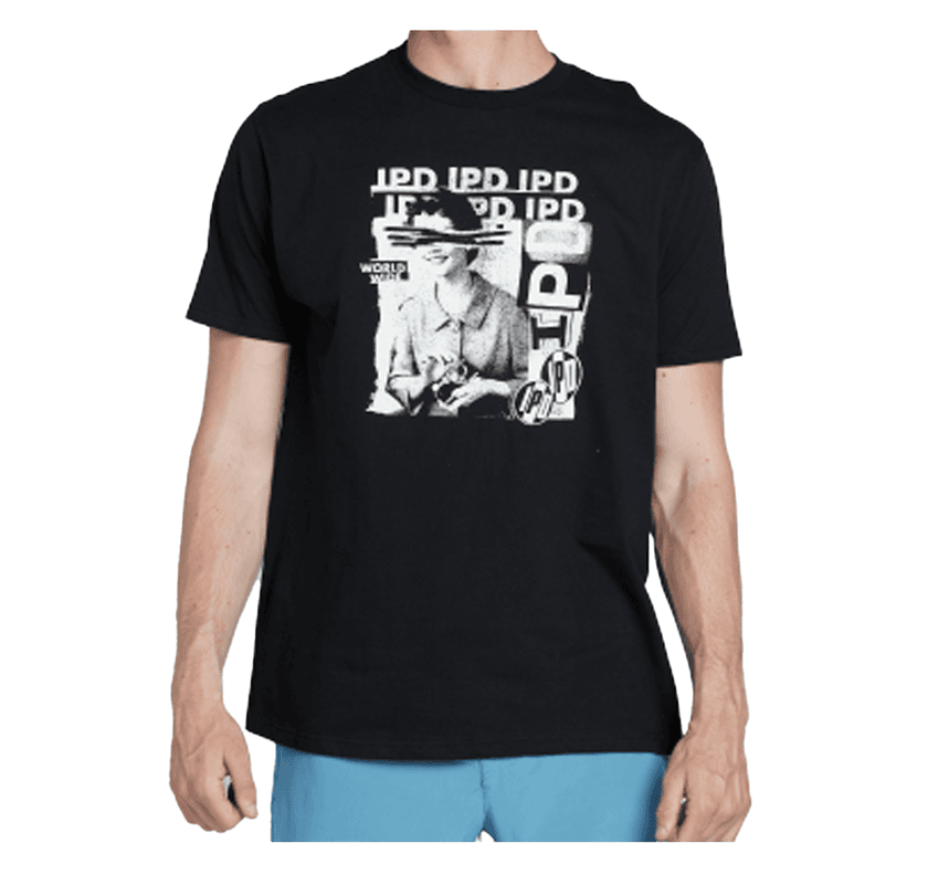 Polera Men IPD Faceplant Y2K Black Negro XXL