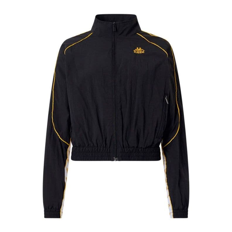 Chaqueta Kappa Women Banda Nolan Black Gold White Negro L