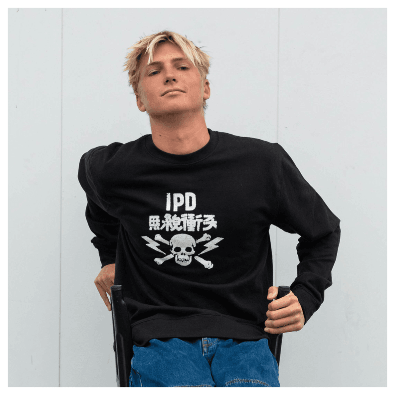 Poleron Crew Neck IPD Strummer Black Negro XL