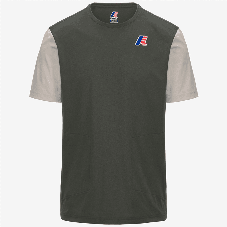 Polera K-Way Leonardo Fioravanti Seril Green Blackish Beige Verde S