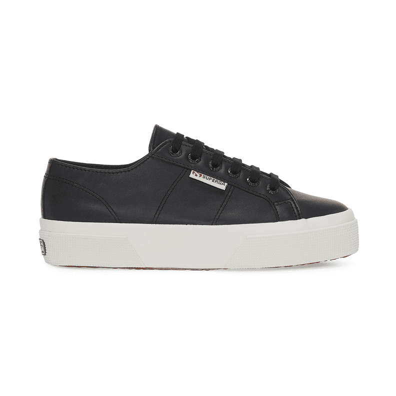 Zapatilla 2740 Platform Nappa Black White Negro 37