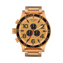 Reloj 51-30 Chrono All Gold Gold Black Nixon Amarillo