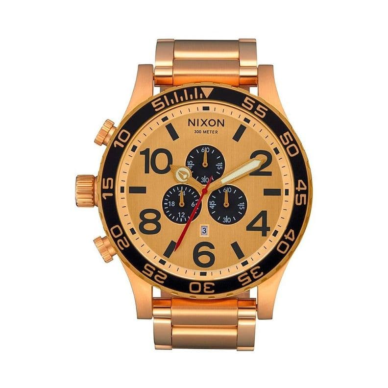 Reloj 51-30 Chrono All Gold Gold Black Nixon Amarillo