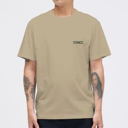 Polera Stance Mountain Khaki Cafe S