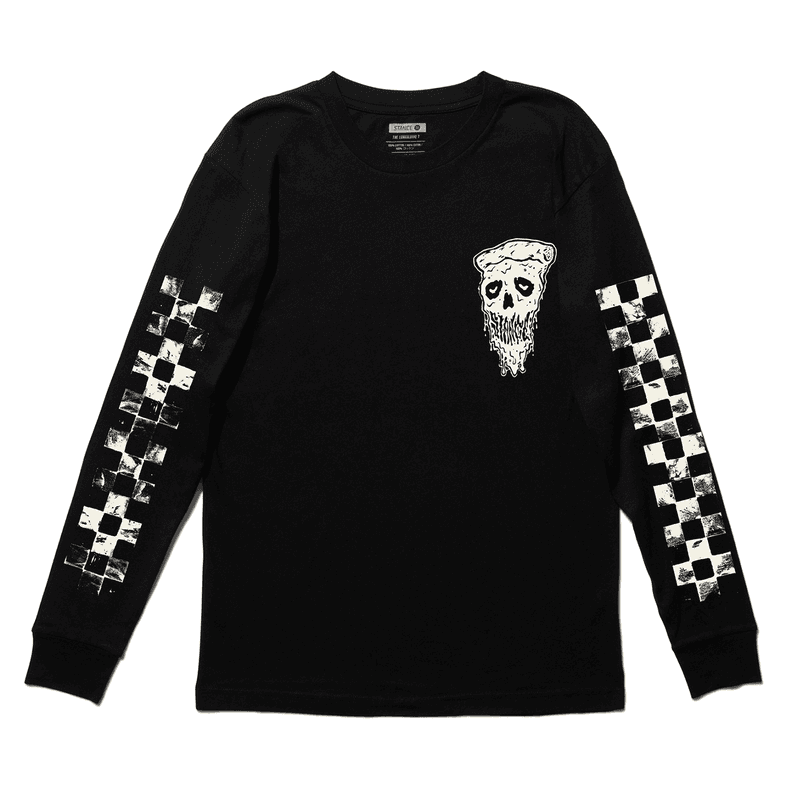 Polera Stance Manga Larga Hot And Fresh Black Negro L