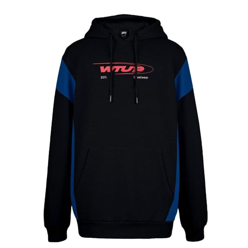 Poleron Whatup Hombre Hoodie Black Blue Red Negro XXL
