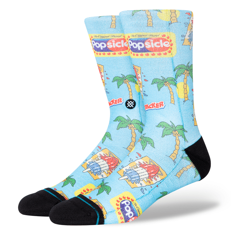 Stance Sock Men Pops Crew Light Blue Azul L