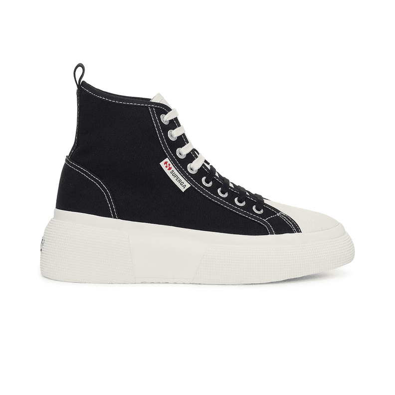 Zapatilla 2596 Bubble Mid Black White Negro 37